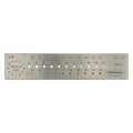 Round Wire Draw Plate, 3mm - .5mm, 31 Holes, Hardened Steel