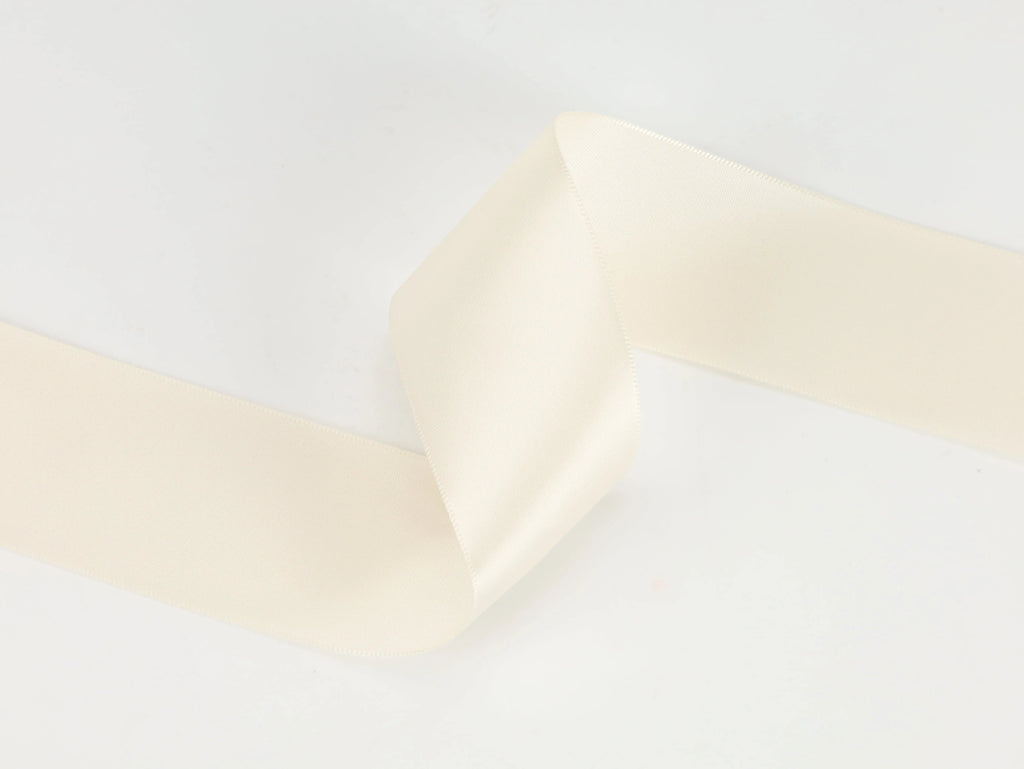 1 1/2" Double Face Satin Ribbon | Ivory (810) | 50 Yard Roll