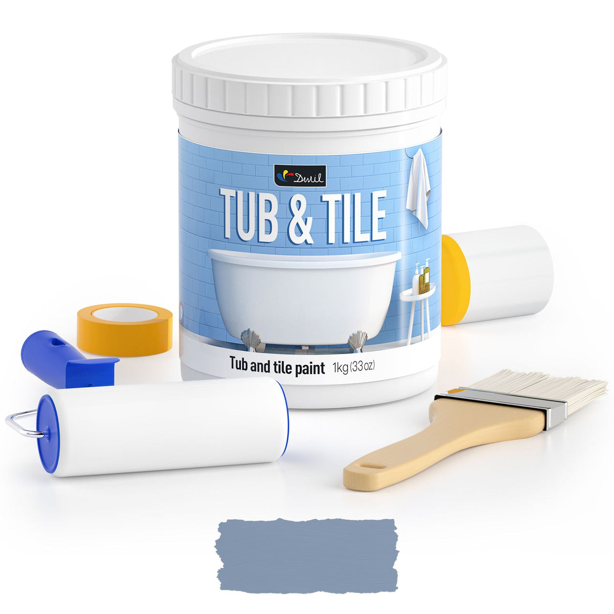 DWIL Water-Based Tub & Tile Refinishing Kit with Tools