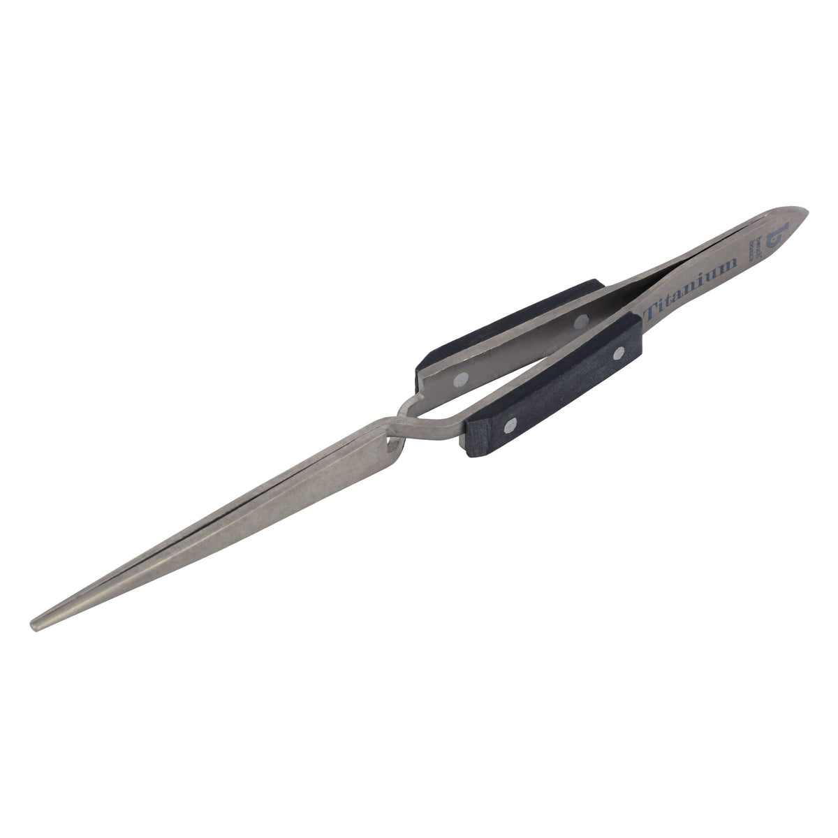 Titanium Tweezer, Cross Locking, Heavy Duty with Fine Point