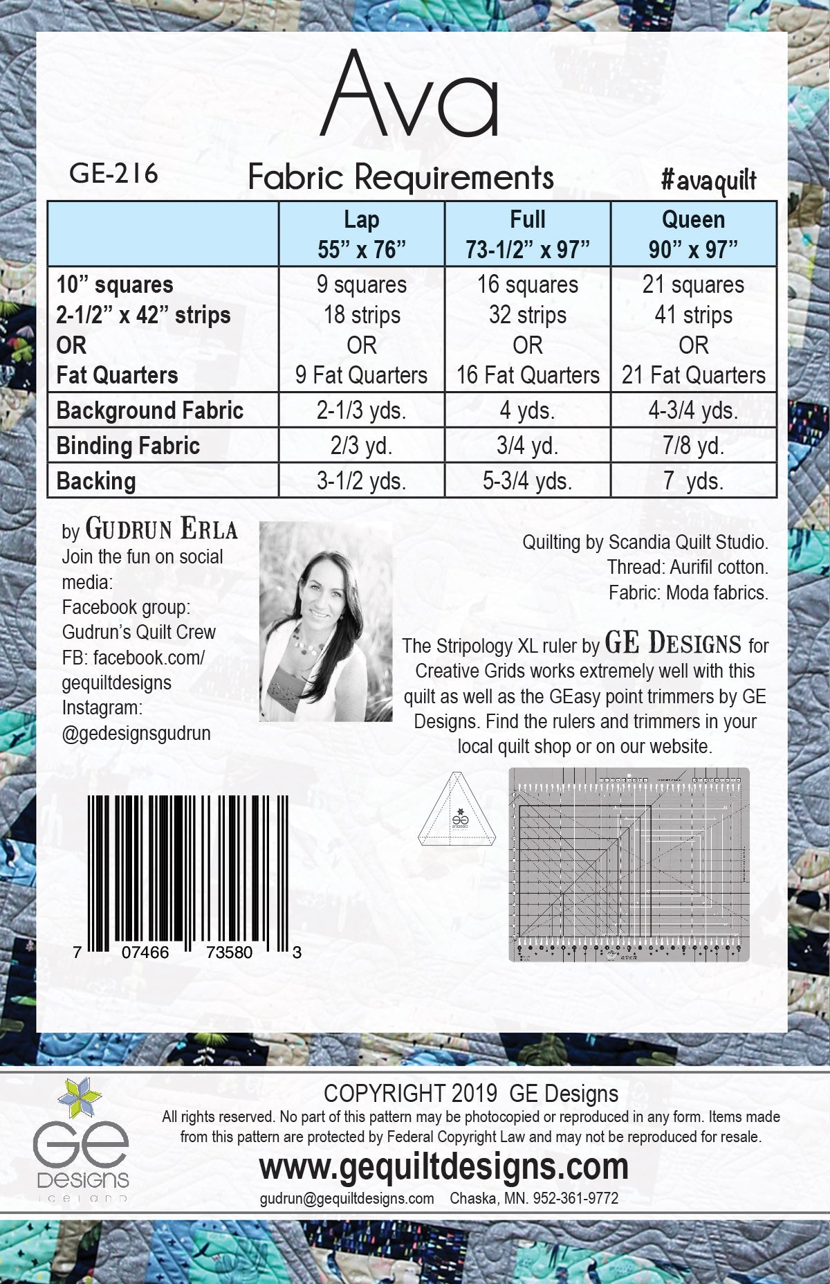 Ava - Stripology Mixer Pattern 216