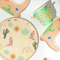 Western Birthday Party Supplies Pack (Serves 12) | Cowboy & Rodeo Themed Kids Party Kit | Plates, Cups & Tableware Set