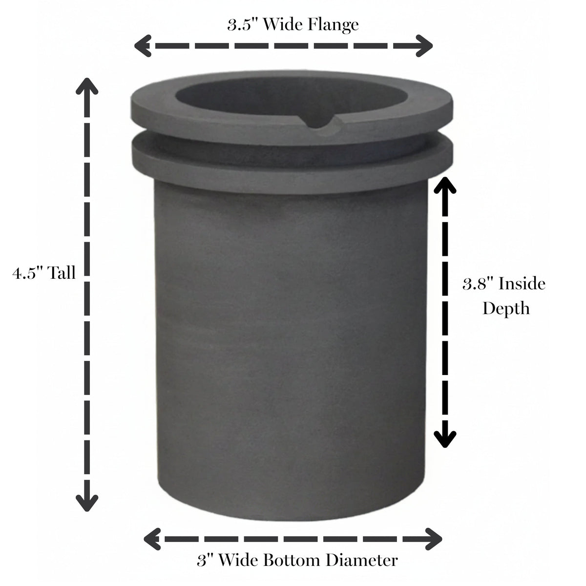 100 Oz Quick Melt Table Top Graphite Crucible