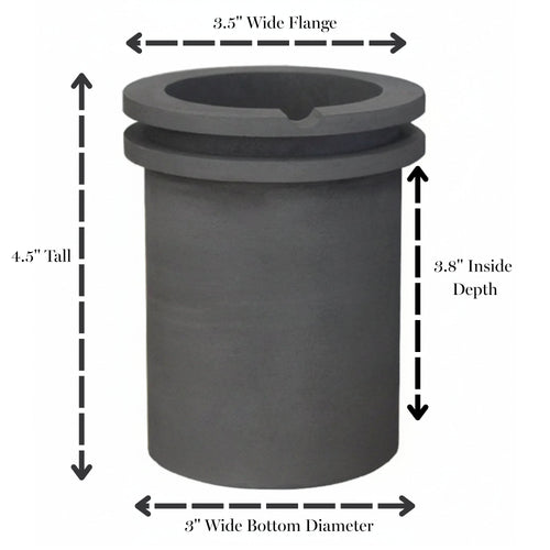 100 Oz Quick Melt Table Top Graphite Crucible