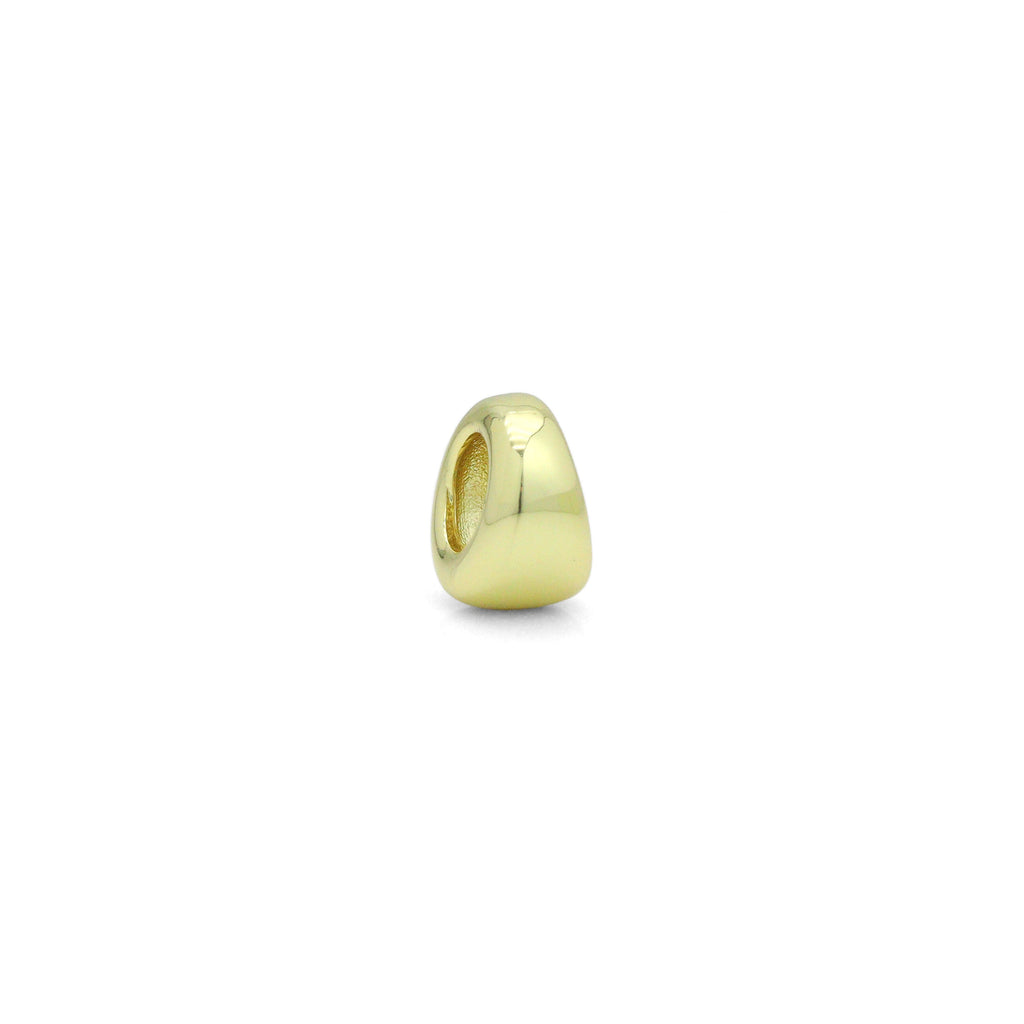 Plain Gold Oval Spacer Beads Pendant, Sku#LX966