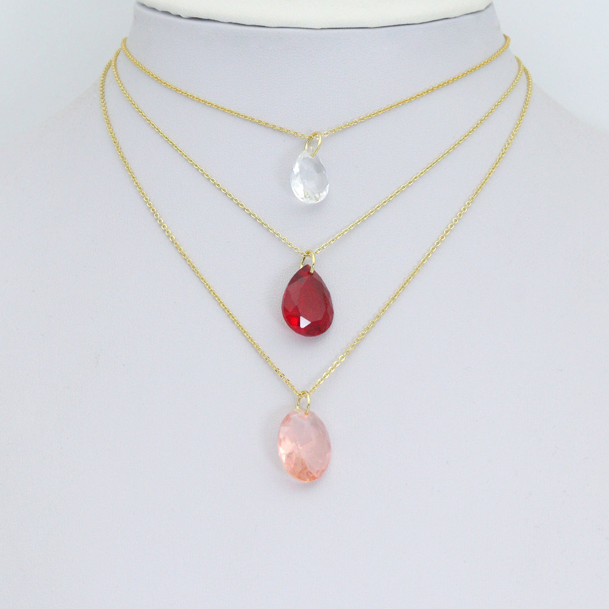 Aurora Drops Collection, Oval Drop Shape Pendant charm, Stone charm, Sku#LX969