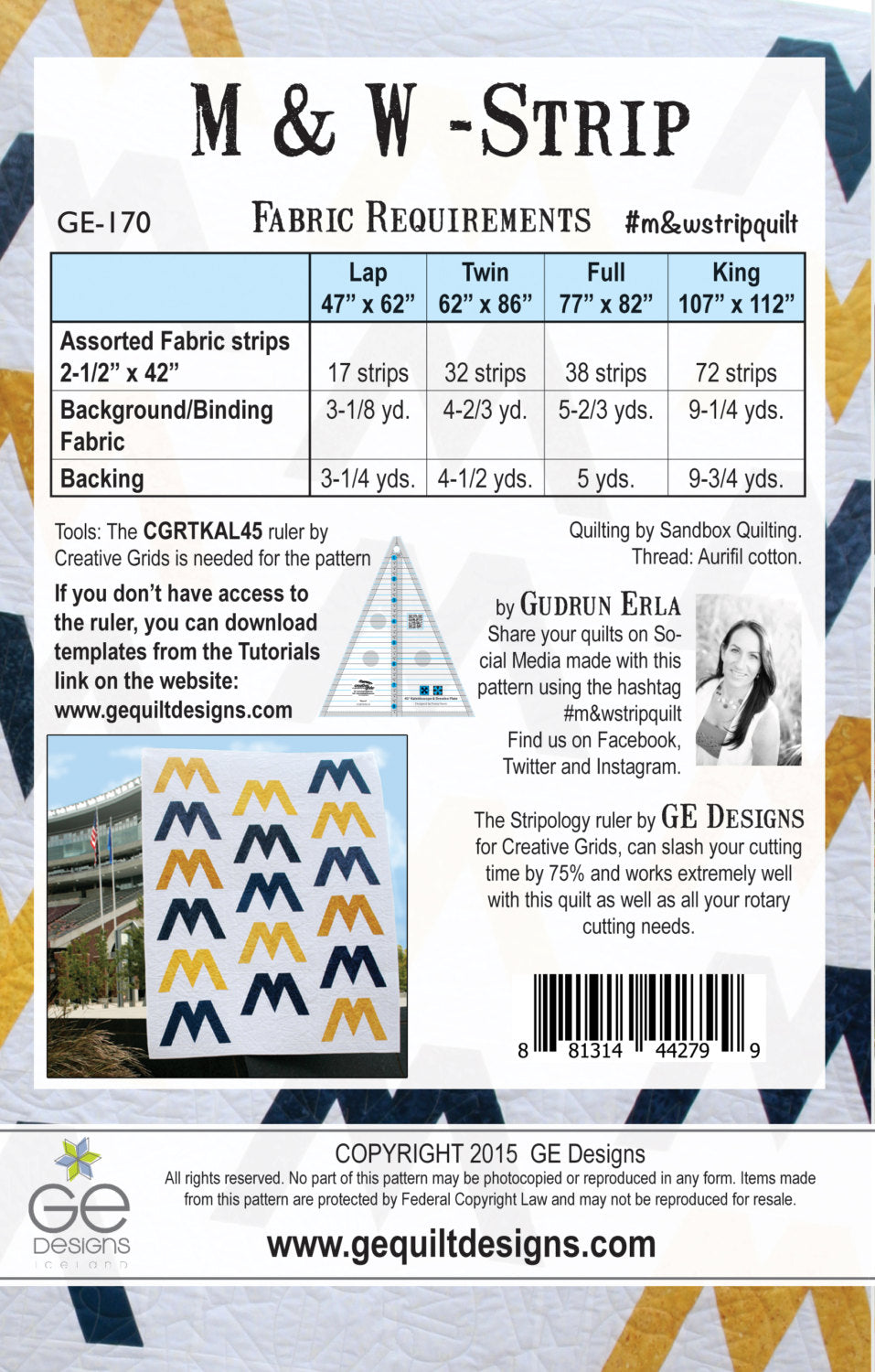 M & W Strip Pattern 170