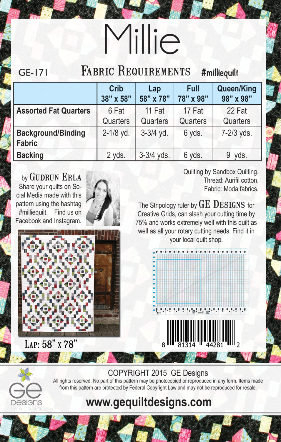 Millie Fat Quarter Pattern 171