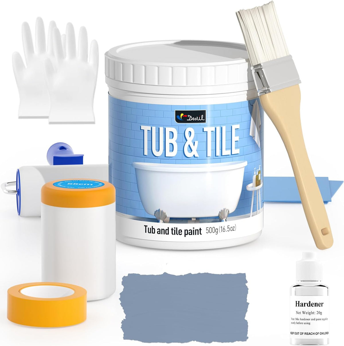 DWIL Water-Based Tub & Tile Refinishing Kit with Tools