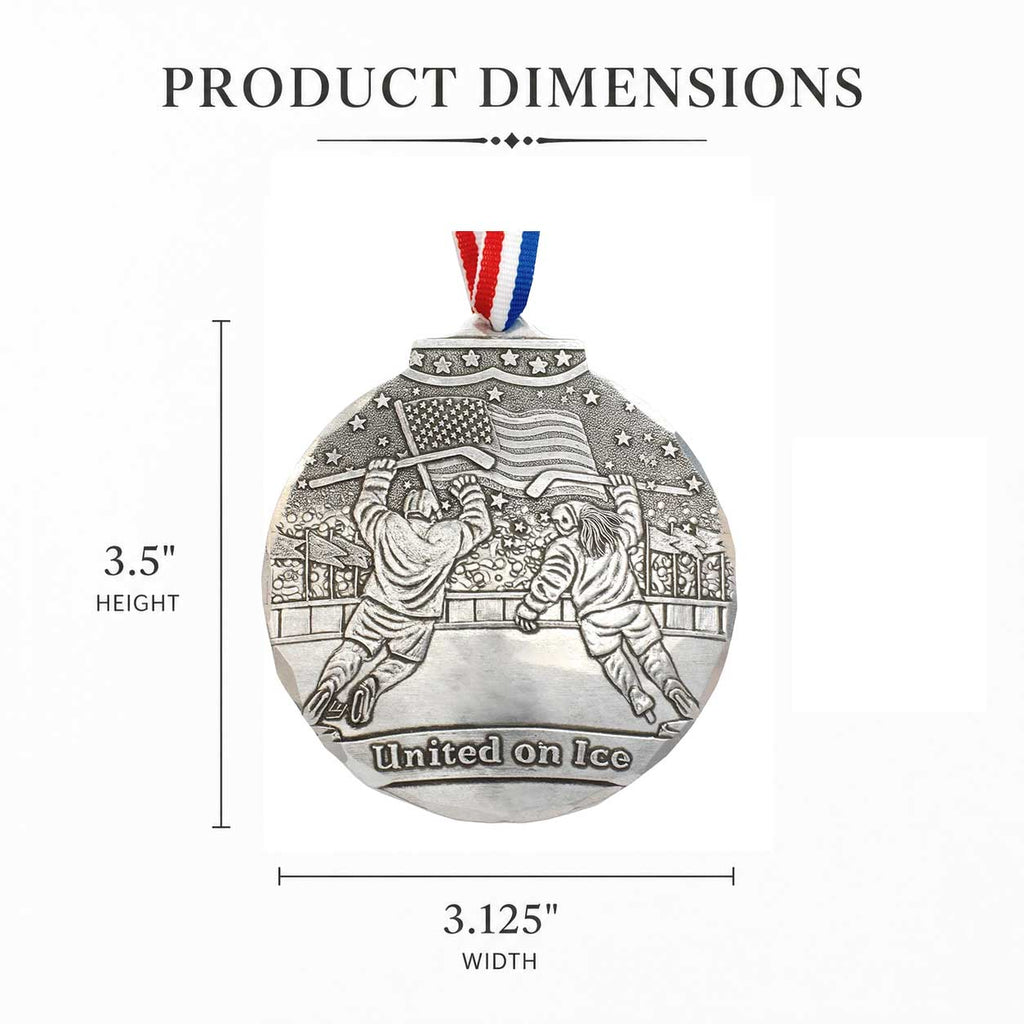 United on Ice Patriotic Hockey Ornament