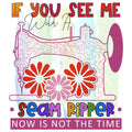 Seam Ripper Fabric Panel