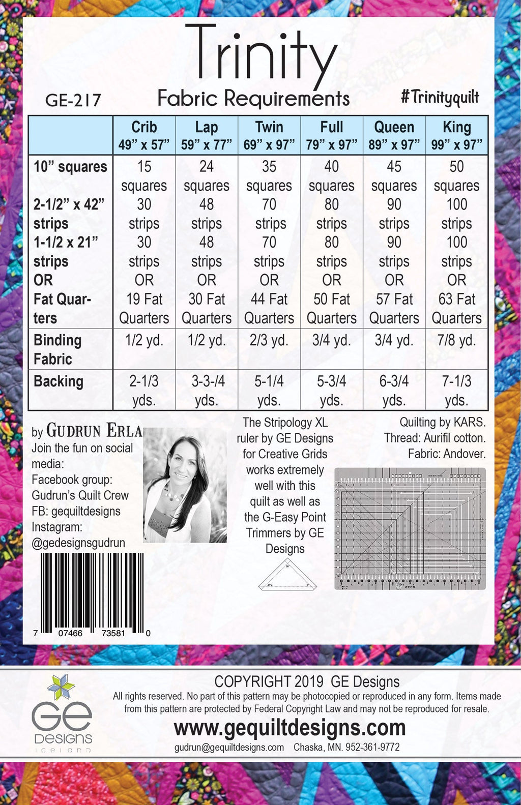 Trinity - Stripology Mixer Pattern 217