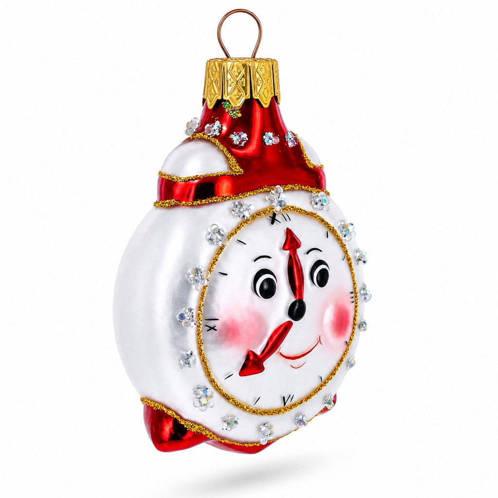 Smiling Face Alarm Clock Christmas Ornament