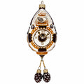 Traditional German Cuckoo Clock Glass Christmas Ornament