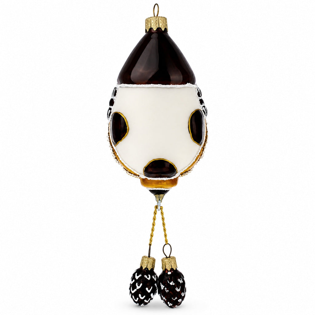 Traditional German Cuckoo Clock Glass Christmas Ornament