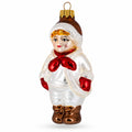 Boy Wearing Vintage Style Costume Glass Ornament