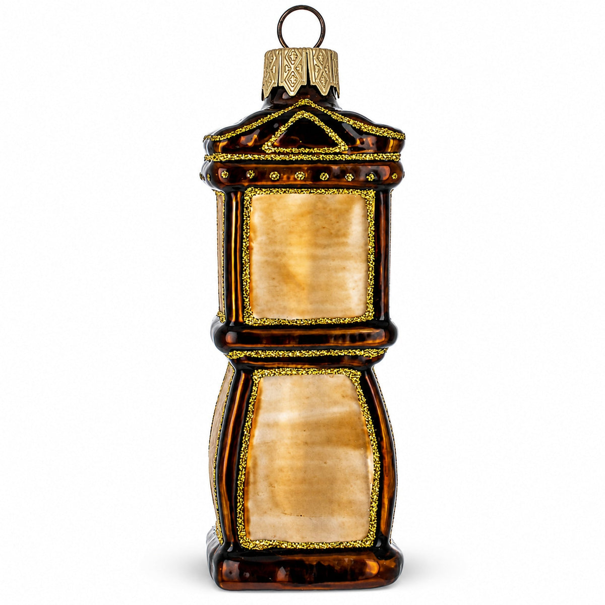 Grandfather Clock Glass Christmas Ornament