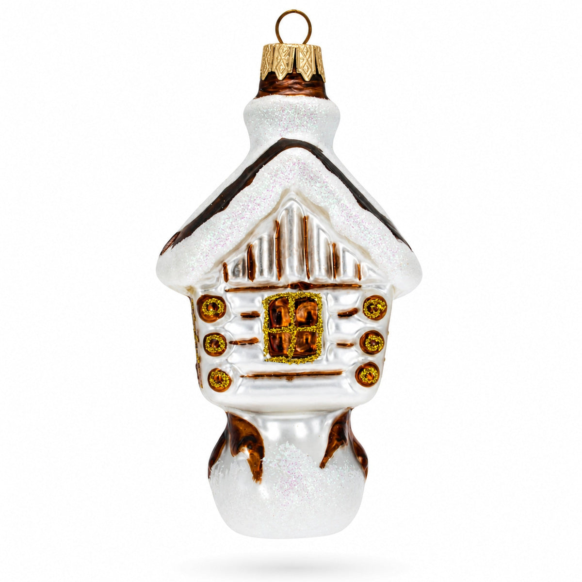 Chicken Legs Hut Glass Christmas Ornament