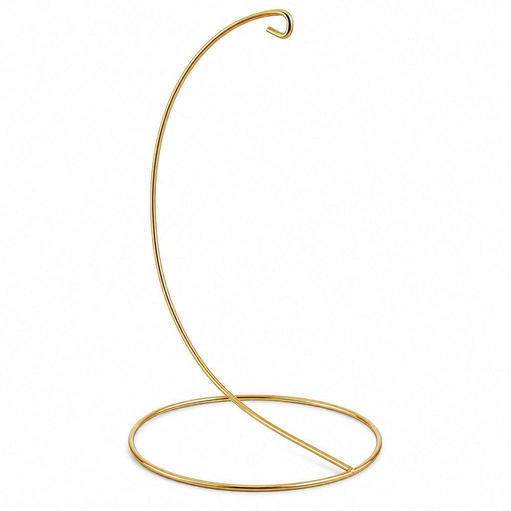 Open Frame Gold Metal Ornament Display Stand 9.2 Inches