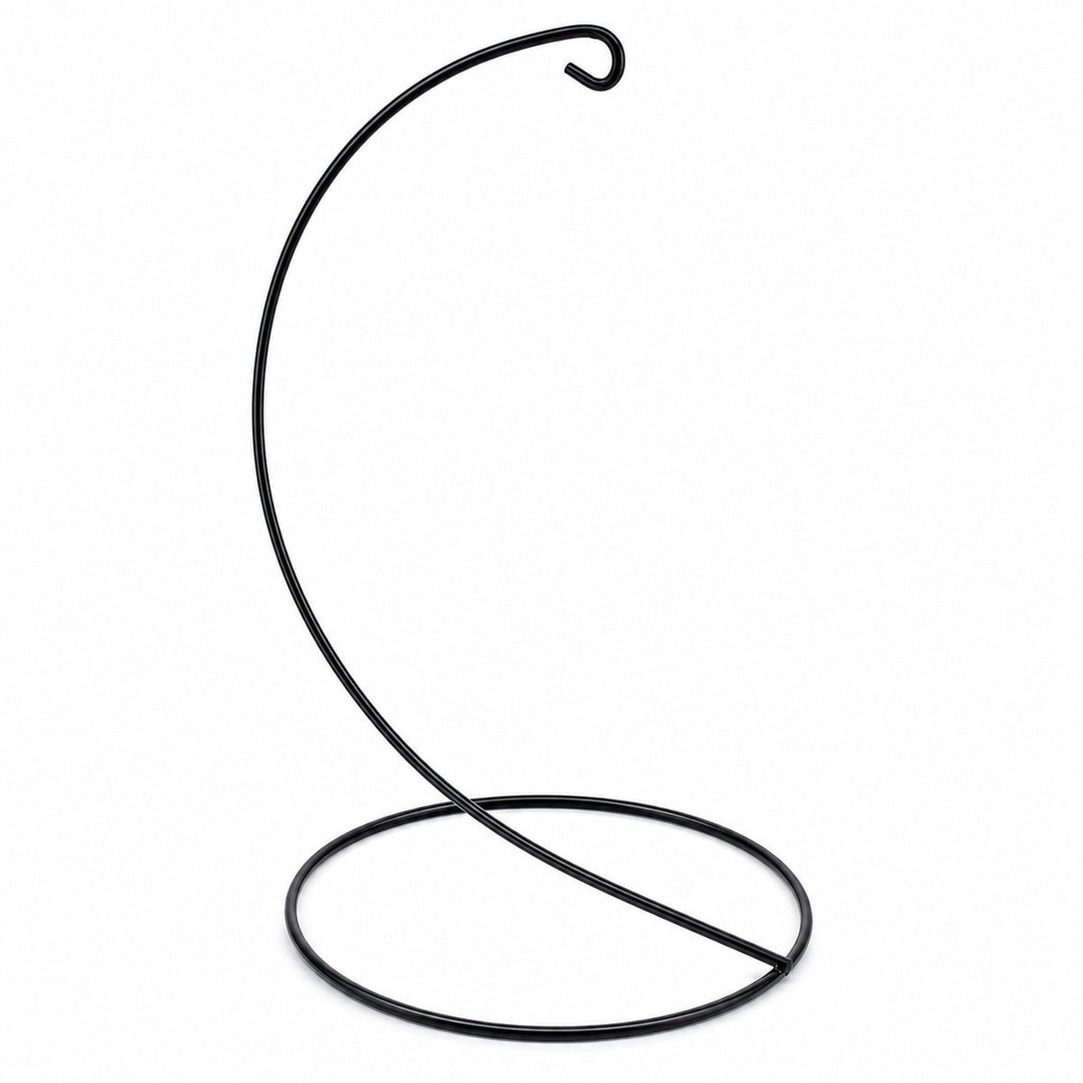 Open Frame Black Painted Metal Ornament Display Stand 9.2 Inches
