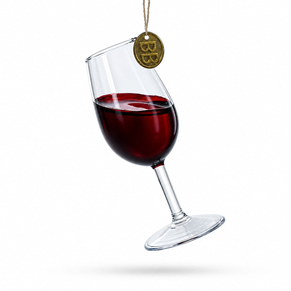 Glass of Wine Christmas Ornament