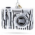 Classic Camera for Photography Enthusiasts Glass Christmas Ornament