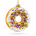 Doughnut Delight Glass Christmas Ornament