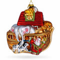 Timeless Noah's Ark Glass Christmas Ornament