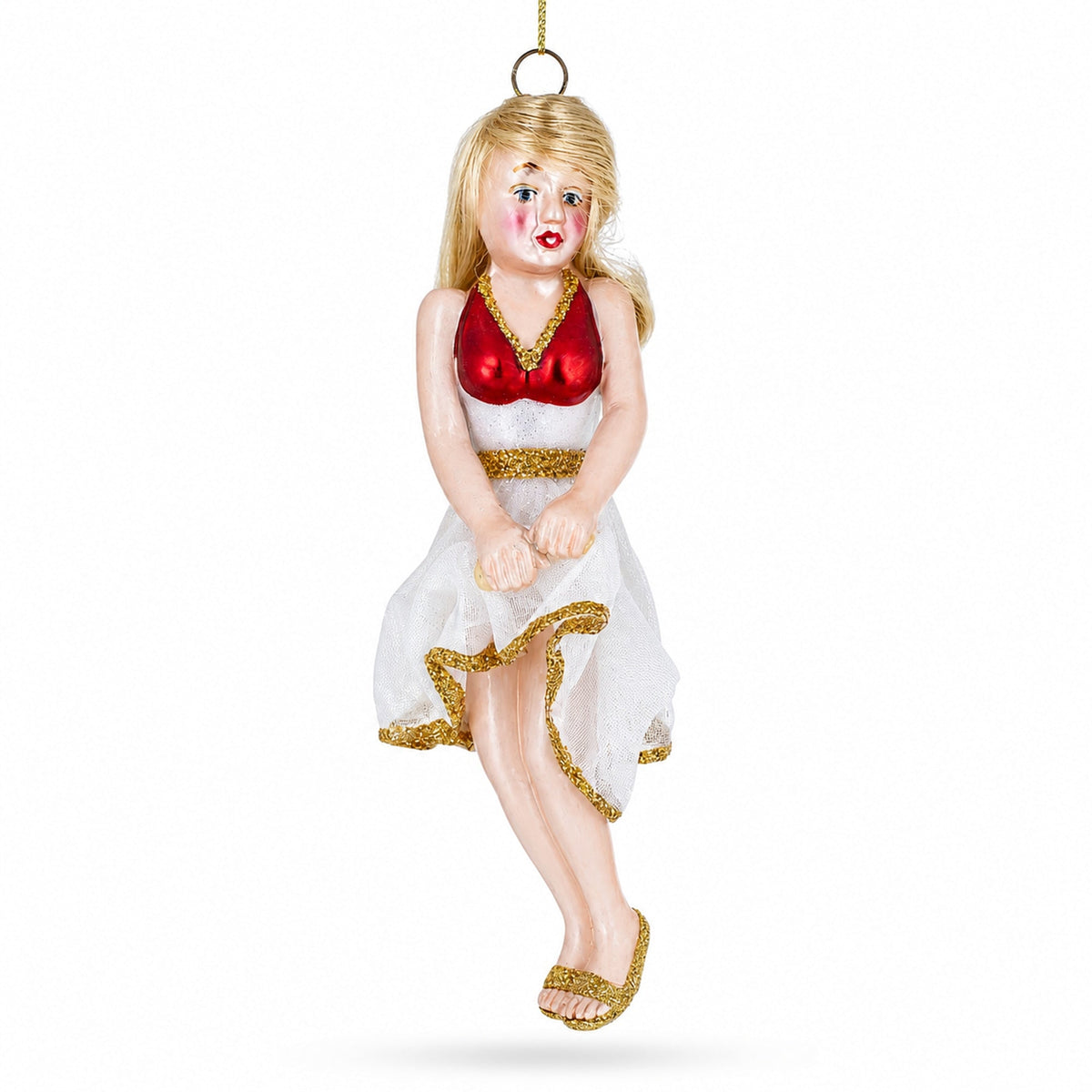 Screen Legend Glass Christmas Ornament