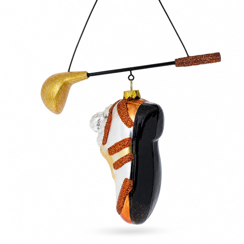 Golf Essentials Glass Christmas Ornament