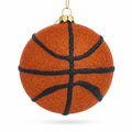 Slam-Dunk Basketball Glass Christmas Ornament