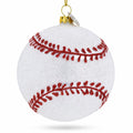 Home-Run Baseball Glass Christmas Ornament