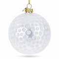 Textured Golf Ball Glass Christmas Ornament