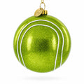 Tennis Ball Glass Christmas Ornament