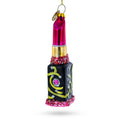Red Lipstick Glass Christmas Ornament