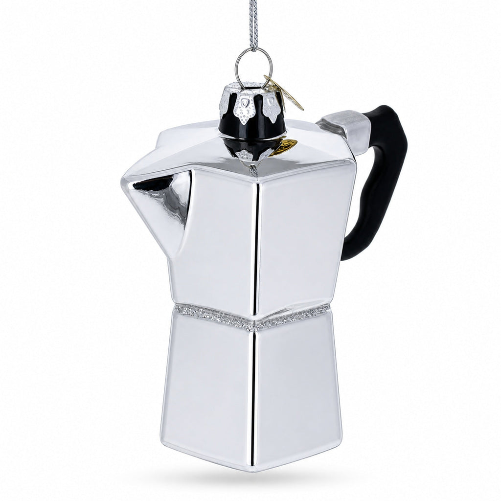 Espresso Maker Coffee Lover Glass Ornament Glass Christmas Ornament