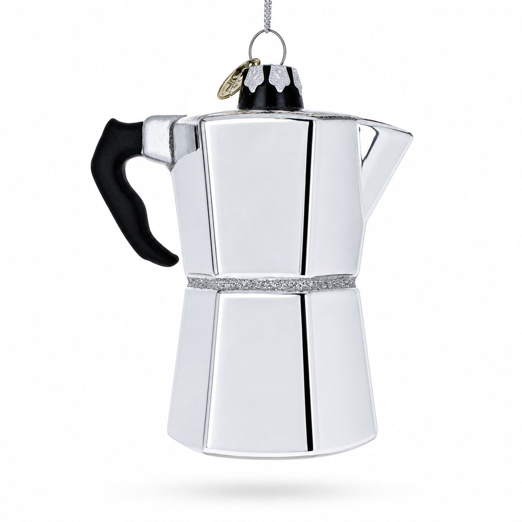 Espresso Maker Coffee Lover Glass Ornament Glass Christmas Ornament