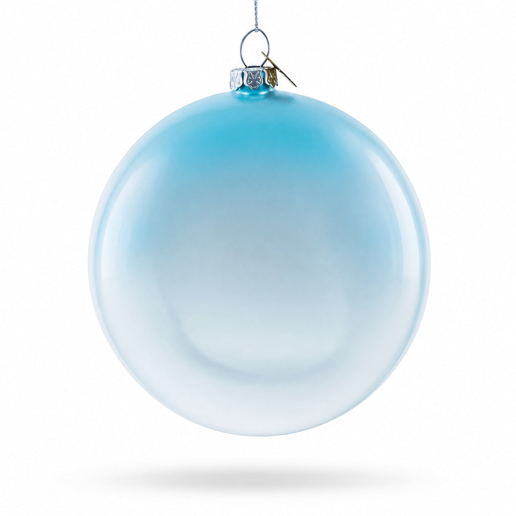Loving Swans Couple Glass Christmas Ornament