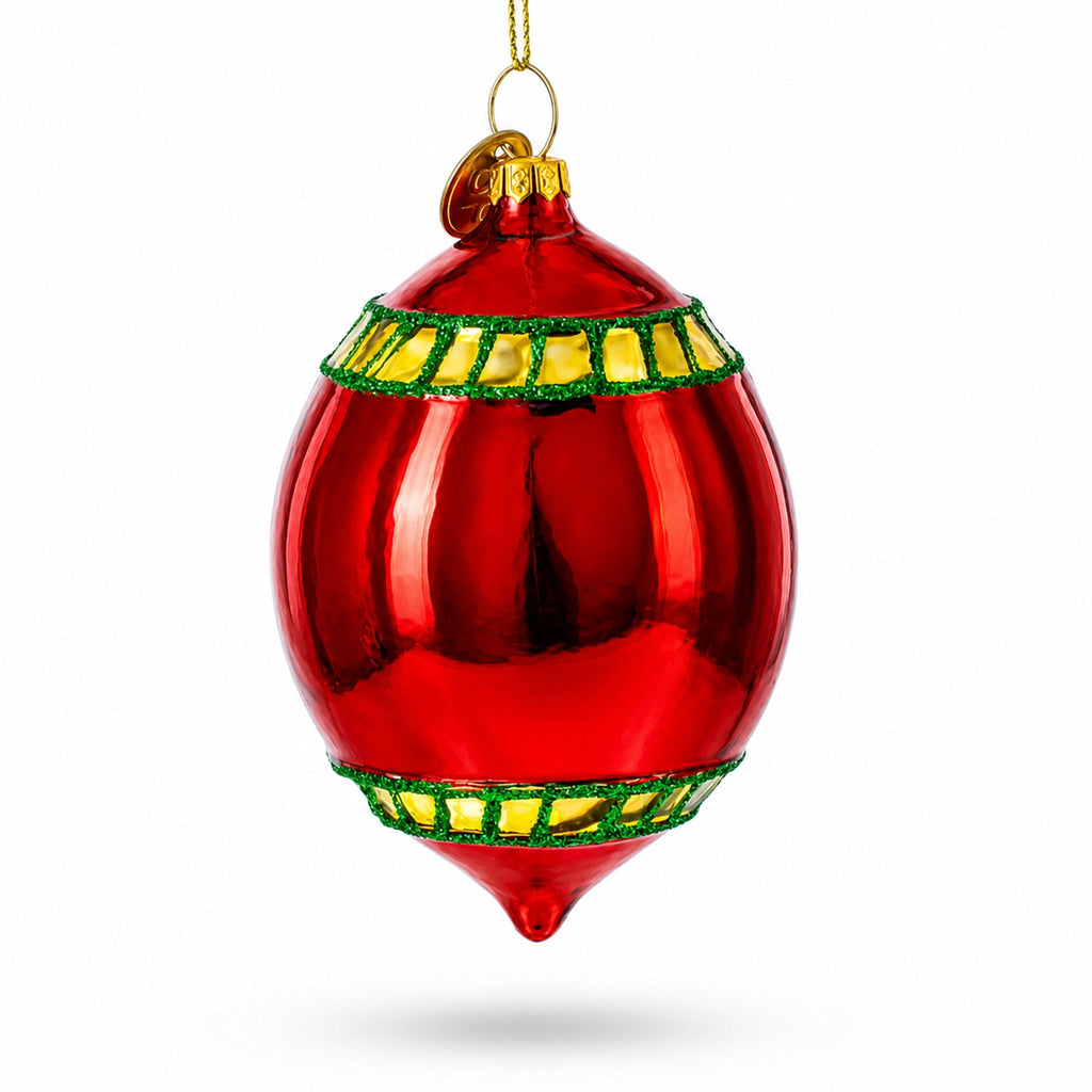 Vintage-Inspired Retro Reflector Glass Christmas Ornament