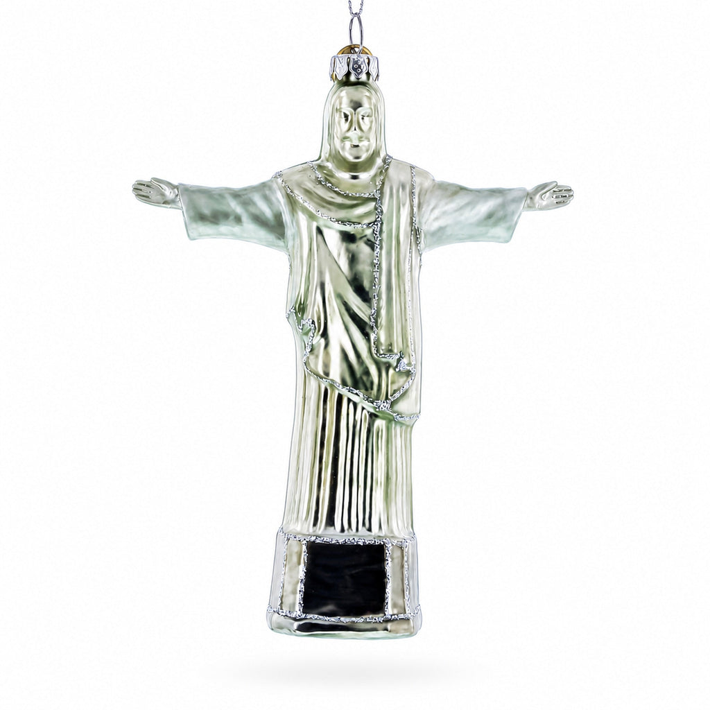 Christ the Redeemer, Rio De Janeiro, Brazil Glass Christmas Ornament