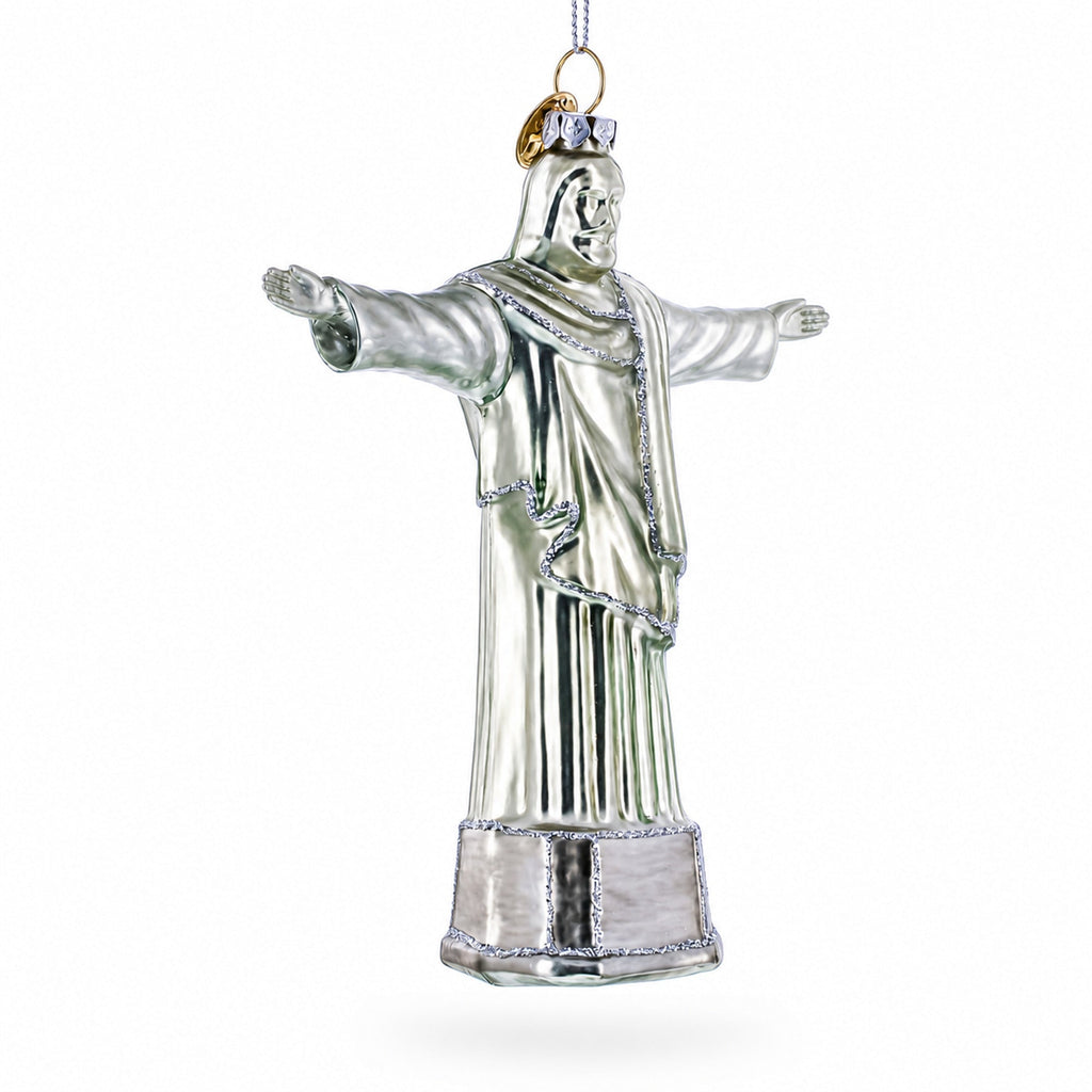 Christ the Redeemer, Rio De Janeiro, Brazil Glass Christmas Ornament