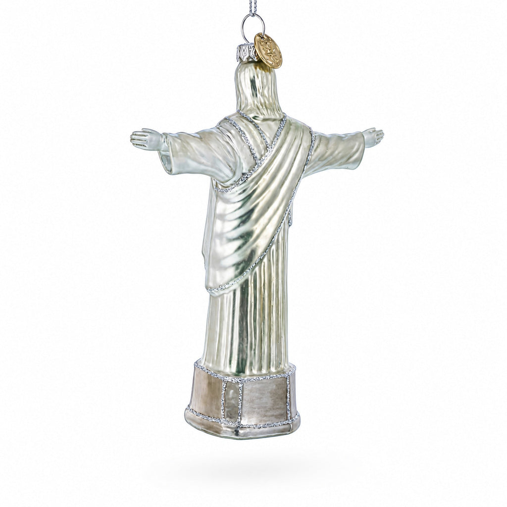 Christ the Redeemer, Rio De Janeiro, Brazil Glass Christmas Ornament