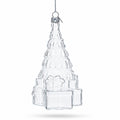 Gifts by Christmas Tree Clear Glass Christmas Ornament.