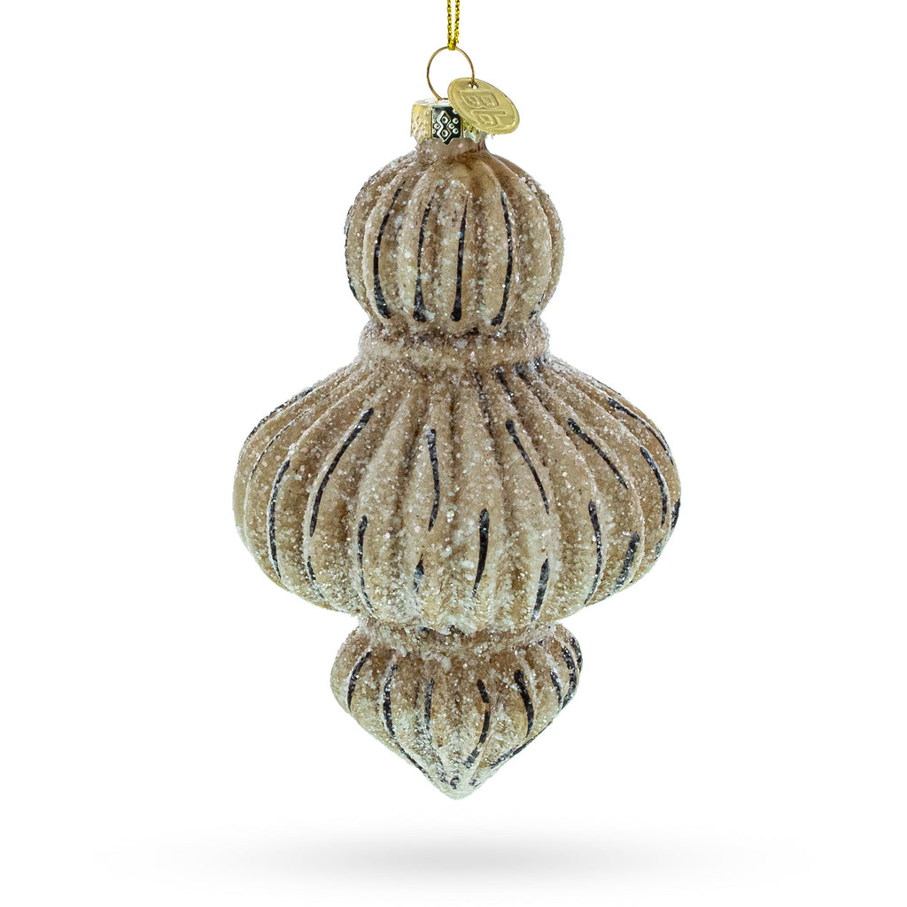 Vintage-Inspired Finial Glass Christmas Ornament