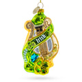 Irish Harp Glass Christmas Ornament