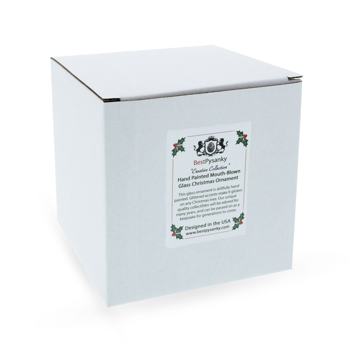 Retriever Puppy Glass Christmas Ornament