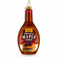 Maple Syrup Bottle Glass Christmas Ornament