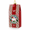 Santa’s Choice Coffee Bag Glass Christmas Ornament