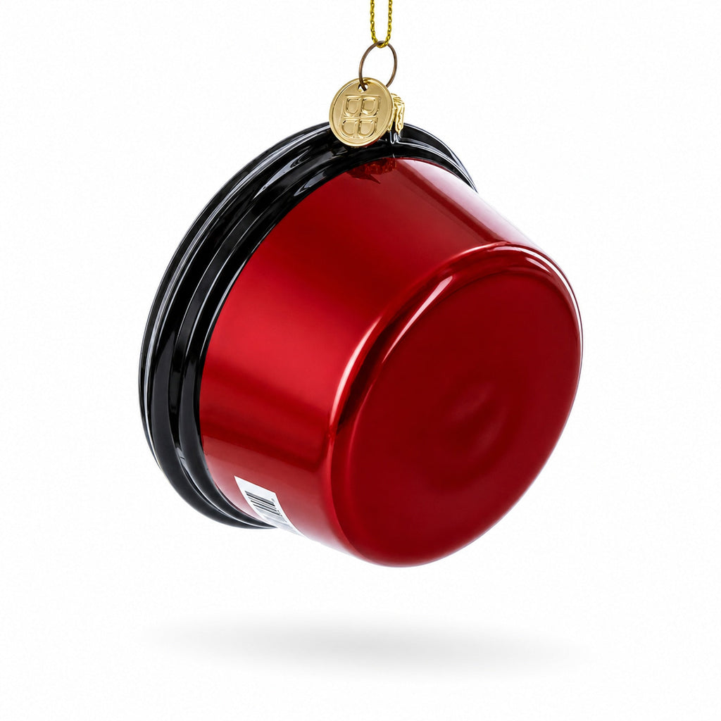 Hummus Glass Christmas Ornament