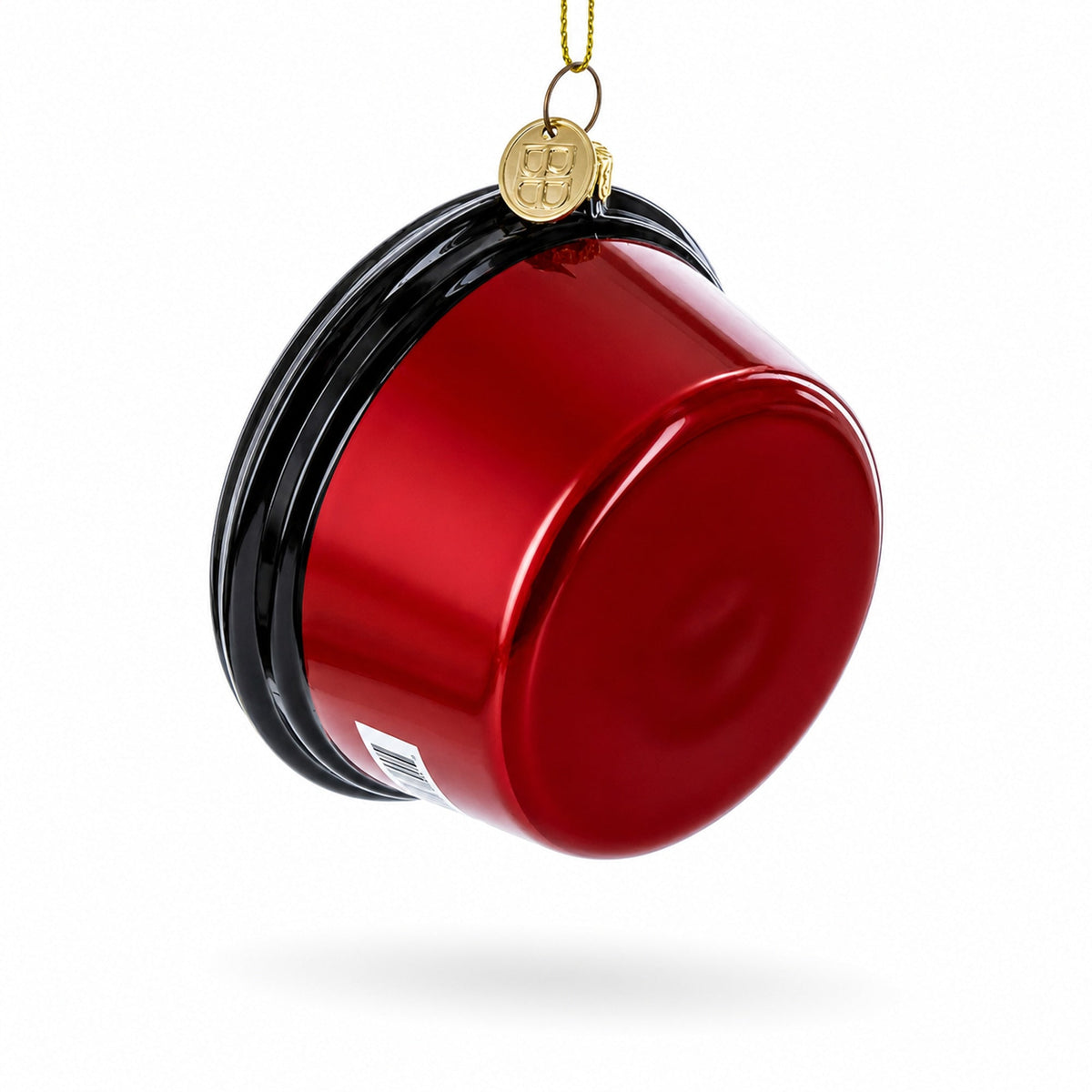 Hummus Glass Christmas Ornament